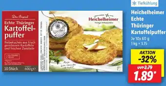 Lidl Heichelheimer Echte Thüringer Kartoffelpuffer Angebot