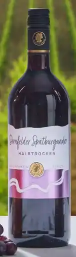 Lidl Dornfelder Spätburgunder QbA, Rotwein, halbtrocken Angebot