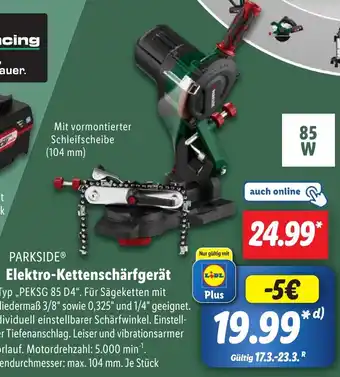 Lidl PARKSIDE Elektro-Kettenschärfgerät Angebot