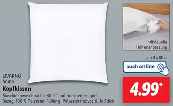 Lidl LIVARNO home Kopfkissen Angebot