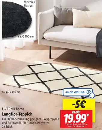 Lidl LIVARNO home Langflor-Teppich Angebot