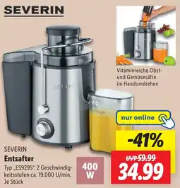 Lidl SEVERIN Entsafter Angebot