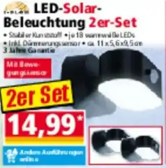 Norma LED Solar Beleuchtung 2er Set Angebot