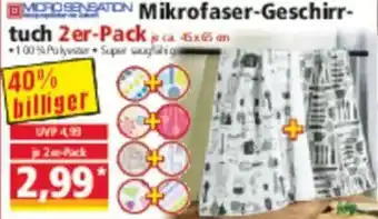 Norma Mikrofaser-Geschirrtuch 2er Pack Angebot