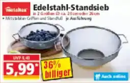 Norma Metaltex Edelstahl Standsieb Angebot