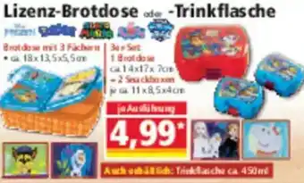 Norma Lizenz-Brotdose oder Trinkflasche Angebot