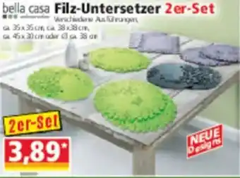 Norma bella casa Filz-Untersetzer 2er-Set Angebot