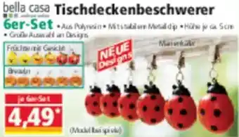 Norma bella casa Tischdeckenbeschwerer 6er Set Angebot