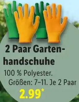 Lidl 2 Paar Gartenhandschuhe Angebot