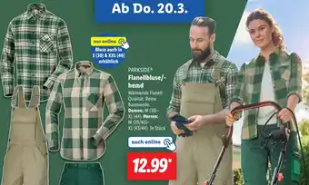 Lidl PARKSIDE Flanellbluse/- hemd Angebot