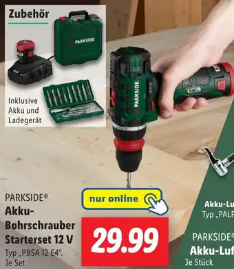 Lidl PARKSIDE Akku Bohrschrauber Starterset 12 V Angebot