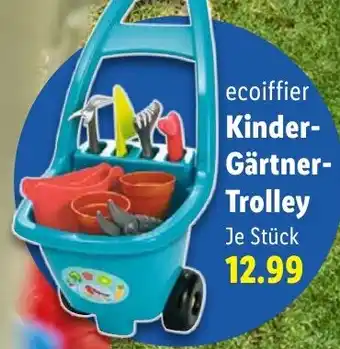 Lidl ecoiffier Kinder Gärtner Trolley Angebot