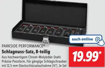 Lidl PARKSIDE PERFORMANCE Schlagnuss-Satz, 8-teilig Angebot