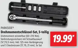 Lidl PARKSIDE Drehmomentschlüssel-Set, 5-teilig Angebot