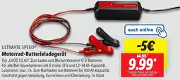 Lidl ULTIMATE SPEED Motorrad-Batterieladegerät Angebot