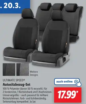 Lidl ULTIMATE SPEED Autositzbezug-Set Angebot