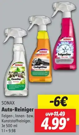 Lidl SONAX Auto-Reiniger Angebot