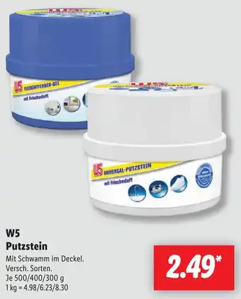 Lidl W5 Putzstein Angebot