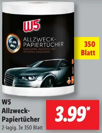 Lidl W5 Allzweck Papiertücher Angebot