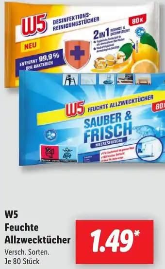 Lidl W5 Feuchte Allzwecktücher Angebot