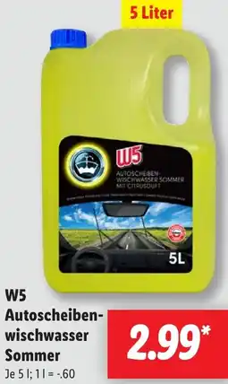 Lidl W5 Autoscheibenwischwasser Sommer Angebot