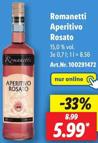 Lidl Romanetti Aperitivo Rosato Angebot