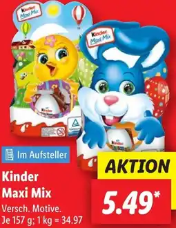 Lidl Kinder Maxi Mix Angebot