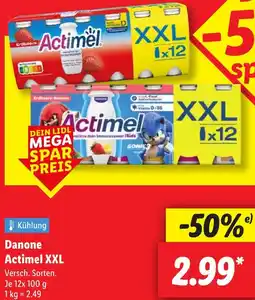 Lidl Danone Actimel XXL Angebot