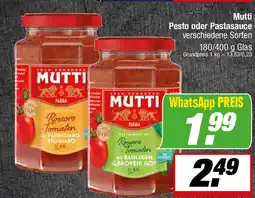 L. STROETMANN GROSSMARKT Mutti Pesto oder Pastasauce Angebot