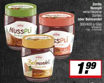 L. STROETMANN GROSSMARKT Zentis Nusspli oder Belmandel Angebot