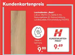 Hellweg Laminatboden „basic“ Angebot