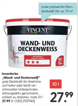 Hellweg Vincent wand- und deckenweiß Angebot