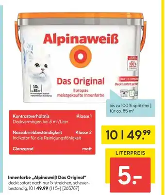 Hellweg Alpinaweiß innenfarbe alpinaweiß das original Angebot