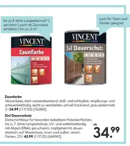 Hellweg Vincent zaunfarbe oder 2in1 dauerschutz Angebot