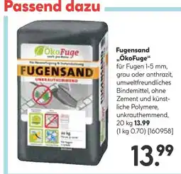 Hellweg Fugensand „ökofuge“ Angebot