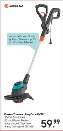 Hellweg Gardena elektro-trimmer easycut 450/25 Angebot