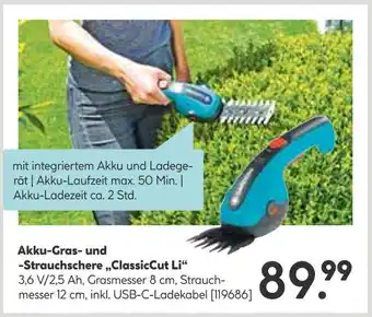 Hellweg Akku-gras- und -strauchschere „classiccut li“ Angebot