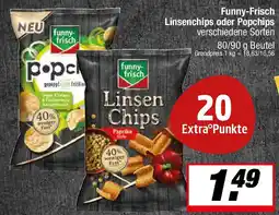 L. STROETMANN GROSSMARKT Funny-Frisch Linsenchips oder Popchips Angebot