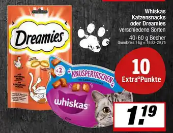 L. STROETMANN GROSSMARKT Whiskas Katzensnacks oder Dreamies Angebot