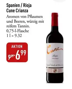 Galeria Markthalle Cune Crianza Angebot