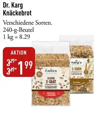 Galeria Markthalle Dr. Karg Knäckebrot Angebot