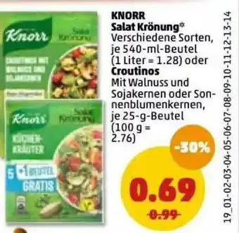 PENNY Knorr Salat Krönung Oder Croutinos Angebot