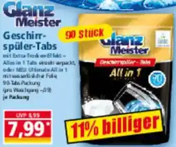 Norma Glanz Meister Geschirrspüler Tabs Angebot