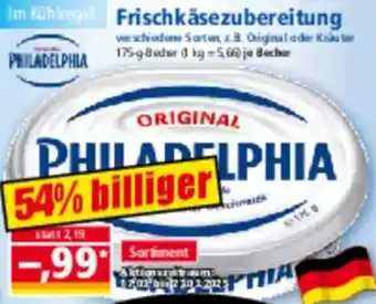 Norma PHILADELPHIA Frischkäsezubereitung Angebot