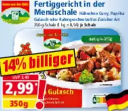 Norma Fertiggericht in der Menüschale Angebot