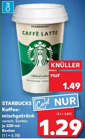 Kaufland STARBUCKS Kaffeemischgetränk Angebot