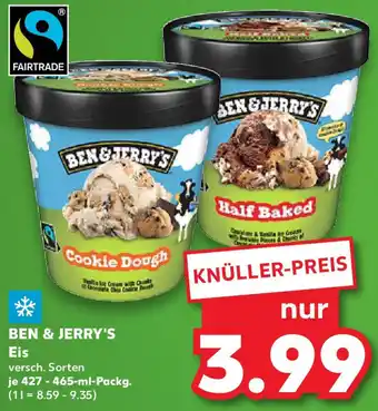 Kaufland BEN & JERRY'S Eis Angebot