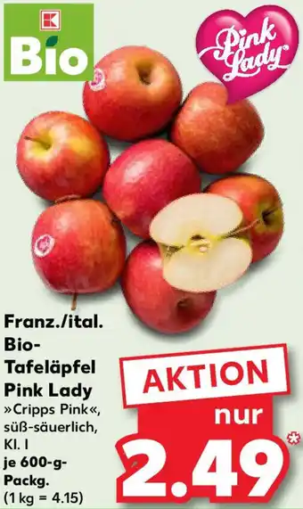 Kaufland Franz./ital. Bio Tafeläpfel Pink Lady Angebot