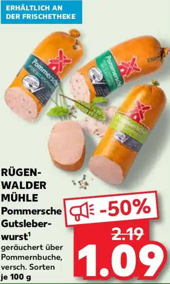 Kaufland RÜGENWALDER MÜHLE Pommersche Gutsleberwurst Angebot