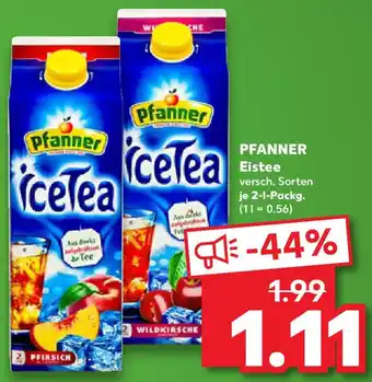 Kaufland PFANNER Eistee Angebot